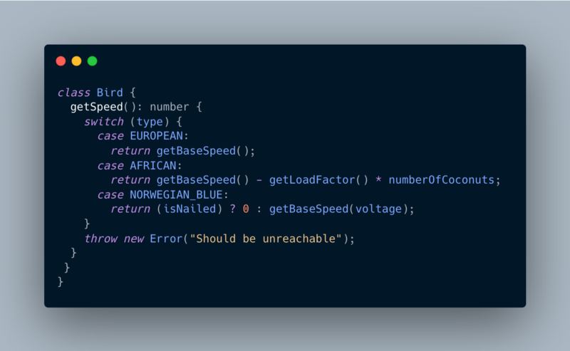no polymorphism
